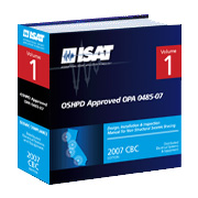 OSHPD OPA 0485-07 Volume 1 CBC Compliant